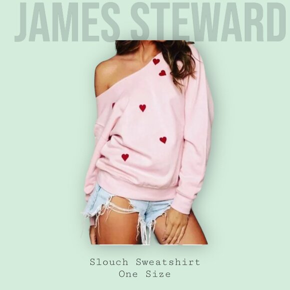 JAMES STEWARD Tops - NWT - James Steward Slouch Sweatshirt - OS